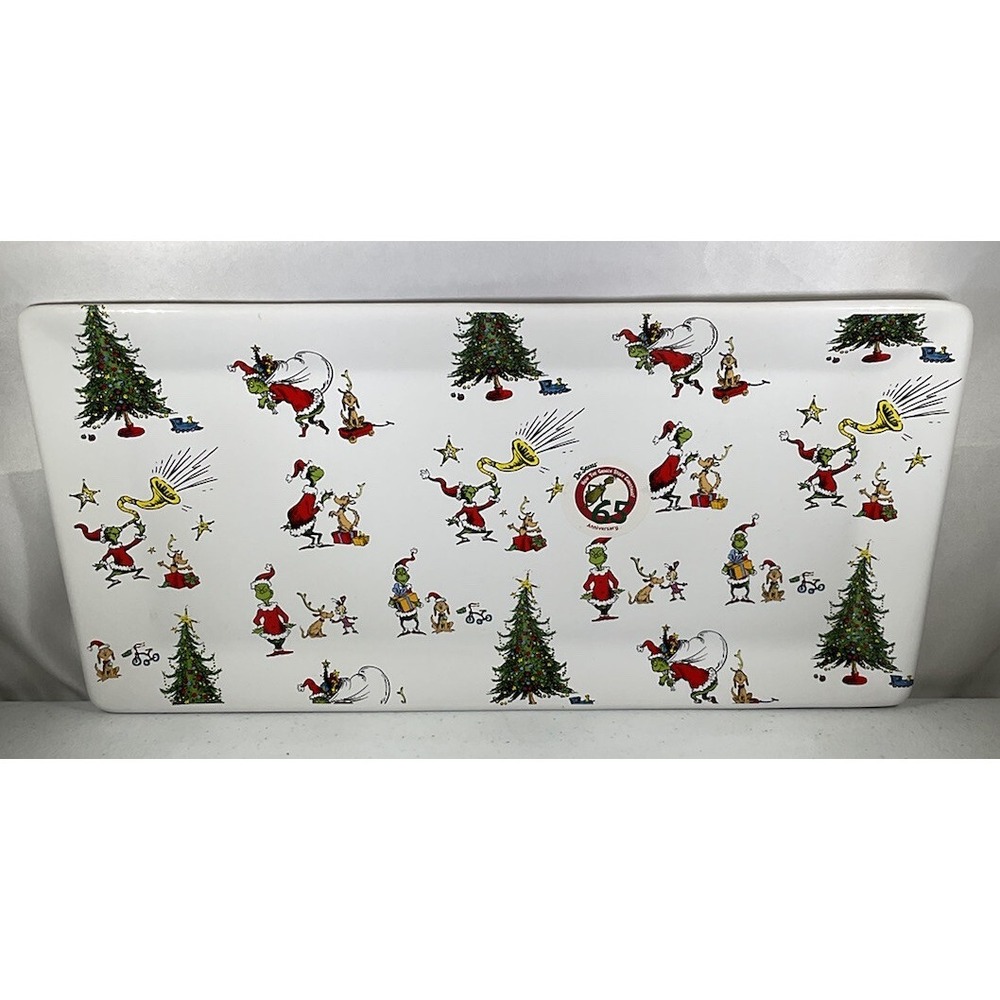 Dr. Seuss The Grinch Who Stole Christmas Serving Tray/Platter 14" X 7"